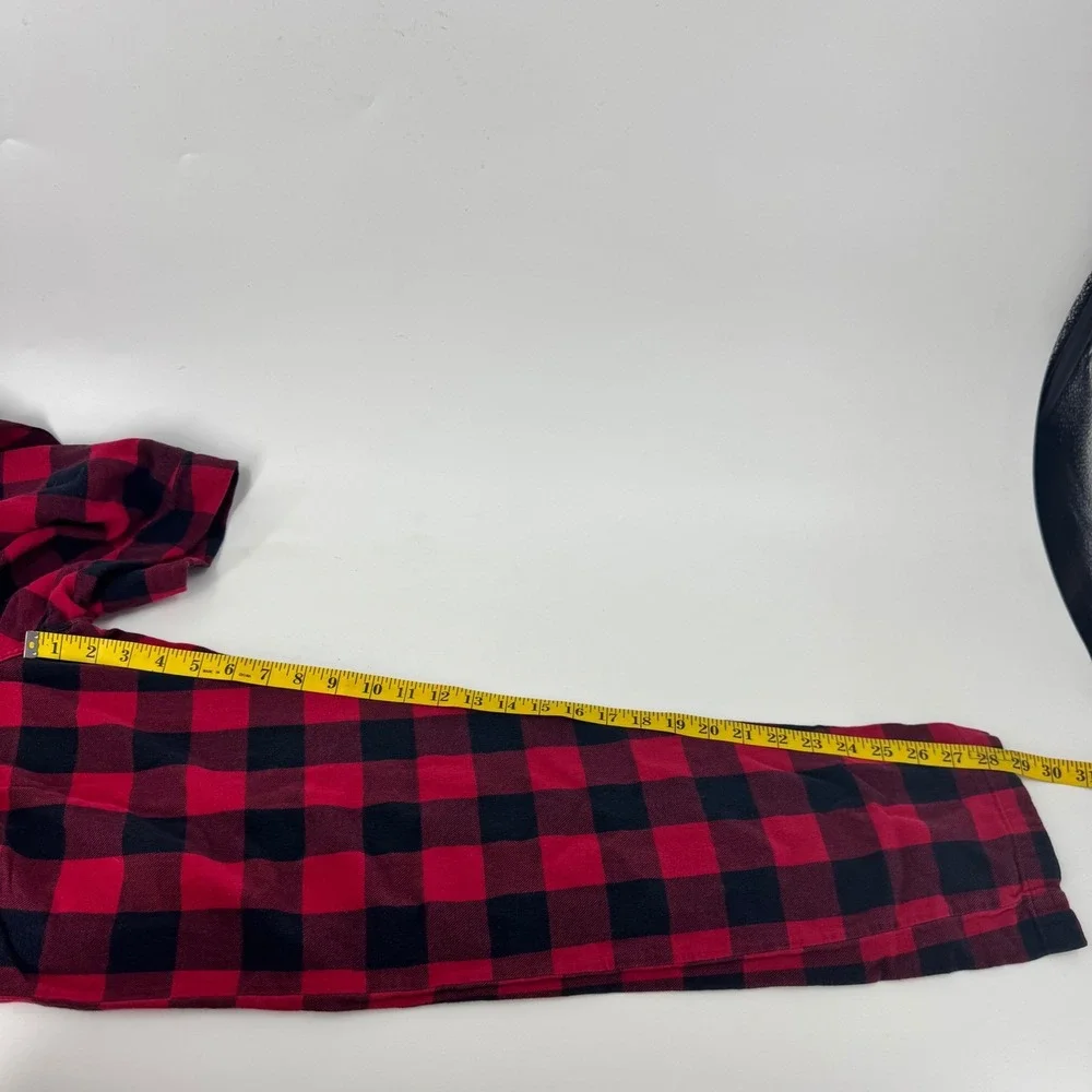 Polo Ralph Lauren Mens Pajama Pants Red Black Buffalo Plaid Size‎ S Cotton